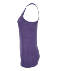 Tultex 190 Women’s Poly-Rich Racerback Tank Top – Heather Purple (side)