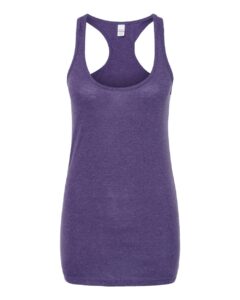 Tultex 190 Women’s Poly-Rich Racerback Tank Top – Heather Purple