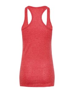 Tultex 190 Women’s Poly-Rich Racerback Tank Top – Heather Red (back)
