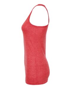 Tultex 190 Women’s Poly-Rich Racerback Tank Top – Heather Red (side)