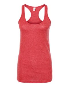 Tultex 190 Women’s Poly-Rich Racerback Tank Top – Heather Red