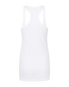 Tultex 190 Women’s Poly-Rich Racerback Tank Top – White (back)