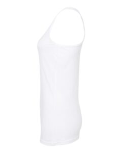 Tultex 190 Women’s Poly-Rich Racerback Tank Top – White (side)
