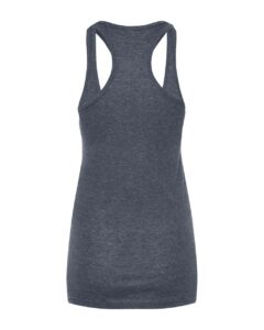 Tultex 190 Women’s Poly-Rich Racerback Tank Top – Heather Navy (back)