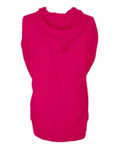 Tultex 260 Unisex Beach Full-Zip Hooded Long Sleeve T-Shirt – Heliconia (back)