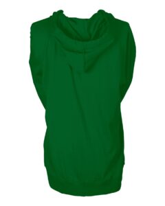 Tultex 260 Unisex Beach Full-Zip Hooded Long Sleeve T-Shirt – Kelly Green (back)