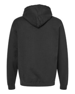 Tultex 320 Unisex Fleece Hooded Sweatshirt – Black (back)