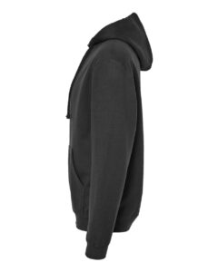 Tultex 320 Unisex Fleece Hooded Sweatshirt – Black (side)
