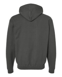Tultex 320 Unisex Fleece Hooded Sweatshirt – Charcoal (back)