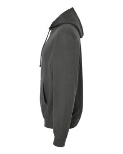 Tultex 320 Unisex Fleece Hooded Sweatshirt – Charcoal (side)