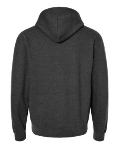 Tultex 320 Unisex Fleece Hooded Sweatshirt – Heather Graphite (back)