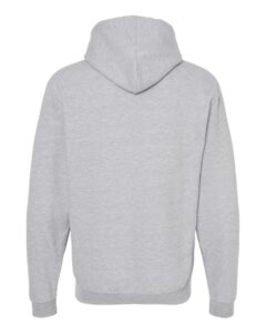 Tultex 320 Unisex Fleece Hooded Sweatshirt – Heather Grey (back)