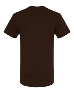M&O 4800 Men’s Gold Soft Touch T-Shirt – Chocolate (back)