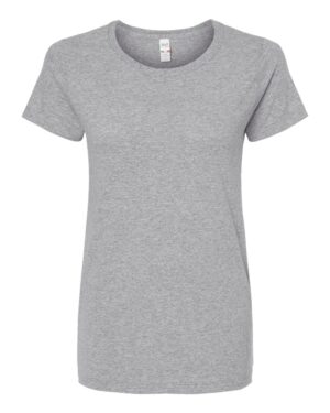 M&O 4810 Women’s Gold Soft Touch T-Shirt – Athletic Grey