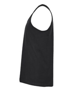 Tultex S105 Unisex Fine Jersey Tank Top – Black (side)