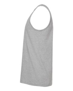 Tultex S105 Unisex Fine Jersey Tank Top – Heather Grey (side)