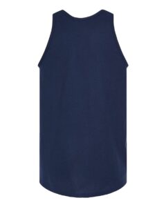 Tultex S105 Unisex Fine Jersey Tank Top – Navy (back)