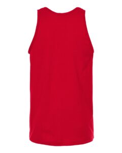 Tultex S105 Unisex Fine Jersey Tank Top – Red (back)