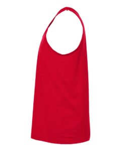 Tultex S105 Unisex Fine Jersey Tank Top – Red (side)
