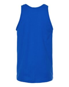 Tultex S105 Unisex Fine Jersey Tank Top – Royal (back)