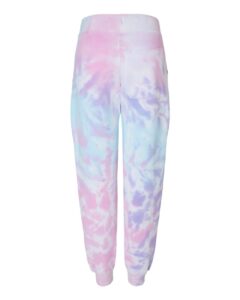 Colortone 8999 Unisex Tie-Dyed Joggers – Cotton Candy (back)