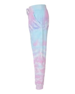 Colortone 8999 Unisex Tie-Dyed Joggers – Cotton Candy (side)
