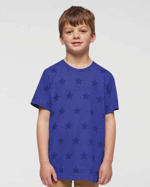 Code Five 2229 Youth Star Print Tee