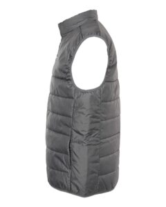 Adidas A572 Men’s Puffer Full-Zip Vest – Grey Five (side)