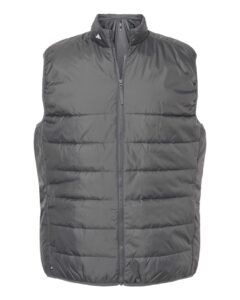 Adidas A572 Men’s Puffer Full-Zip Vest – Grey Five
