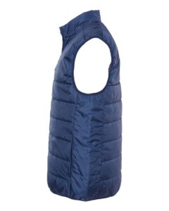 Adidas A572 Men’s Puffer Full-Zip Vest – Team Navy Blue (side)
