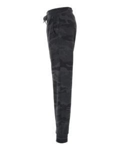 Independent Trading Co. PRM20PNT Women’s California Wave Wash Sweatpants – Black Camo Heather (side)