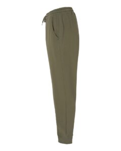 Independent Trading Co. IND20PNT Men’s Midweight Fleece Sweatpants – Army (side)