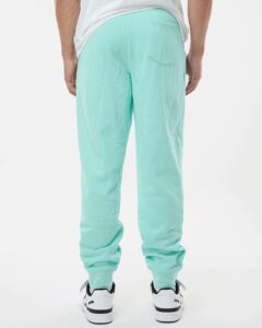 Independent Trading Co. IND20PNT Men’s Midweight Fleece Sweatpants – Mint (on model back)