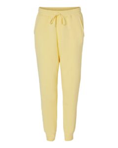 Independent Trading Co. IND20PNT Men’s Midweight Fleece Sweatpants – Light Yellow