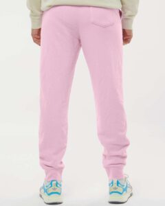 Independent Trading Co. IND20PNT Men’s Midweight Fleece Sweatpants – Light Pink (on model back)