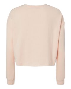 Independent Trading Co. AFX24CRP Women’s Lightweight Crop Crewneck Sweatshirt – Blush (back)
