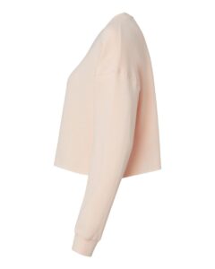 Independent Trading Co. AFX24CRP Women’s Lightweight Crop Crewneck Sweatshirt – Blush (side)
