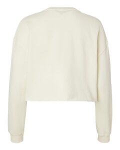 Independent Trading Co. AFX24CRP Women’s Lightweight Crop Crewneck Sweatshirt – Bone (back)