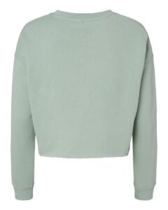 Independent Trading Co. AFX24CRP Women’s Lightweight Crop Crewneck Sweatshirt – Sage (back)