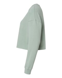 Independent Trading Co. AFX24CRP Women’s Lightweight Crop Crewneck Sweatshirt – Sage (side)
