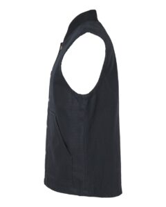 Independent Trading Co. EXP560V Men’s Insulated Canvas Workwear Vest – Black (side)