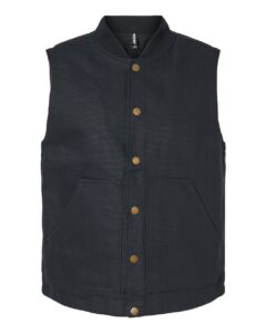 Independent Trading Co. EXP560V Men’s Insulated Canvas Workwear Vest – Black