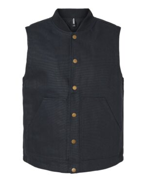Independent Trading Co. EXP560V Men’s Insulated Canvas Workwear Vest – Black