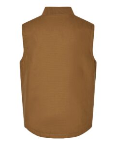 Independent Trading Co. EXP560V Men’s Insulated Canvas Workwear Vest – Saddle (back)
