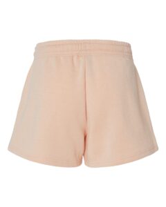 Independent Trading Co. PRM20SRT Women’s Lightweight California Wave Wash Fleece Shorts – Blush (back)
