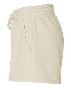 Independent Trading Co. PRM20SRT Women’s Lightweight California Wave Wash Fleece Shorts – Bone (side)