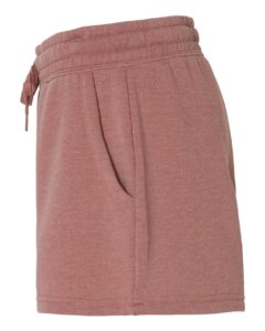 Independent Trading Co. PRM20SRT Women’s Lightweight California Wave Wash Fleece Shorts – Dusty Rose (side)