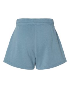 Independent Trading Co. PRM20SRT Women’s Lightweight California Wave Wash Fleece Shorts – Misty Blue (back)