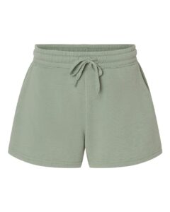 Independent Trading Co. PRM20SRT Women’s Lightweight California Wave Wash Fleece Shorts – Sage