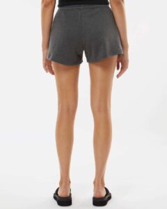 Independent Trading Co. PRM20SRT Women’s Lightweight California Wave Wash Fleece Shorts – Shadow (on model back)